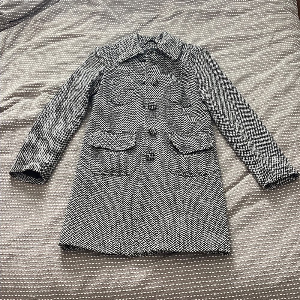 Mossimo Supply Co. Black and White Trench Coat
